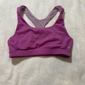 Purple sports bra